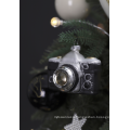 Camera Christmas Tree Ornament Glass Vintage Camera